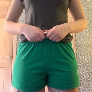 Green notre dame shorts